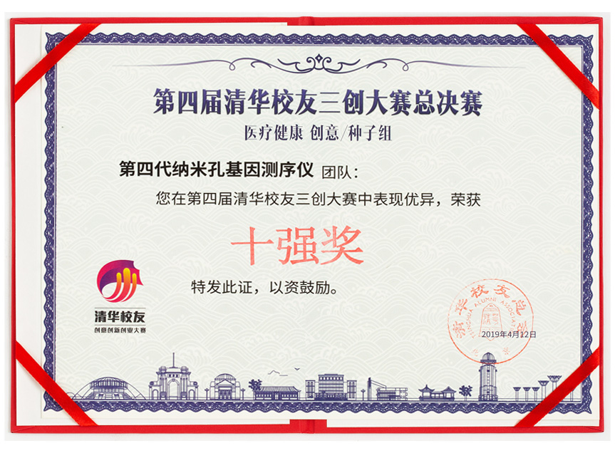 Tsinghua alumni three Grand Prix Final Top ten award